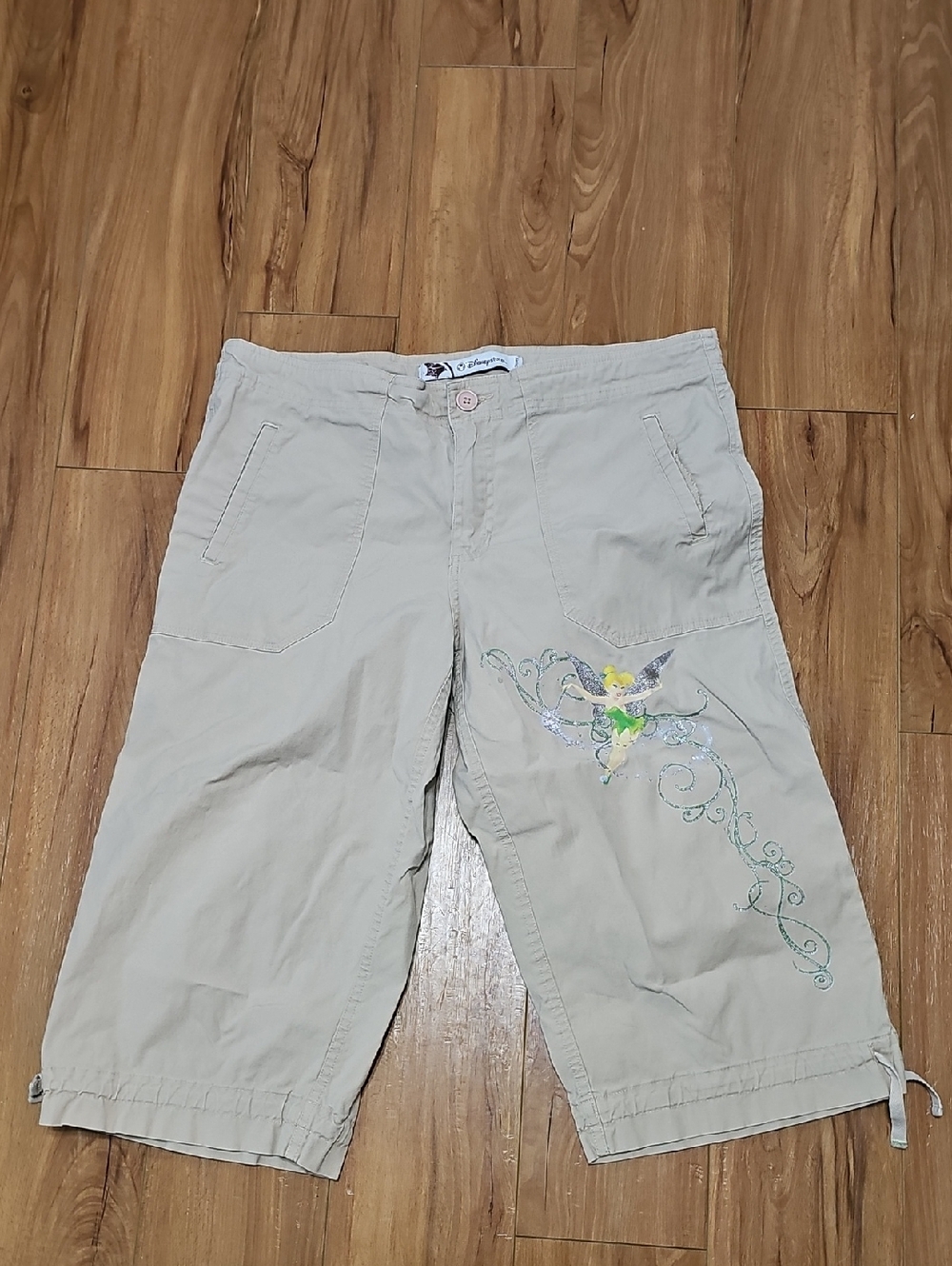 Disney Store Tinkerbell Khaki Capri Pants